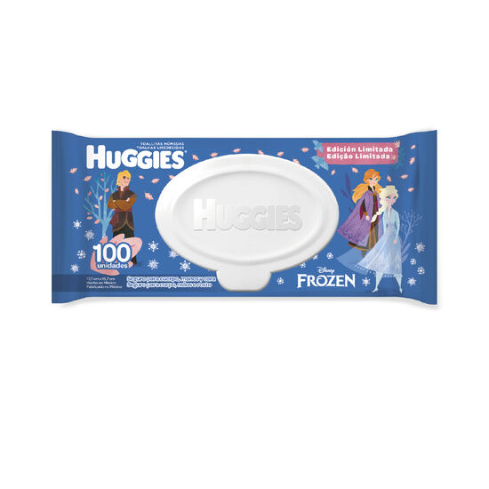 Lenço Umedecido Huggies Frozen - 100 unidades
